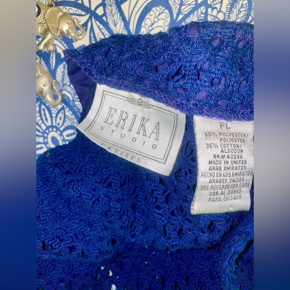 Erika Blue Short Sleeve Crew Neck Maxi Sundress - Picture 4 of 7